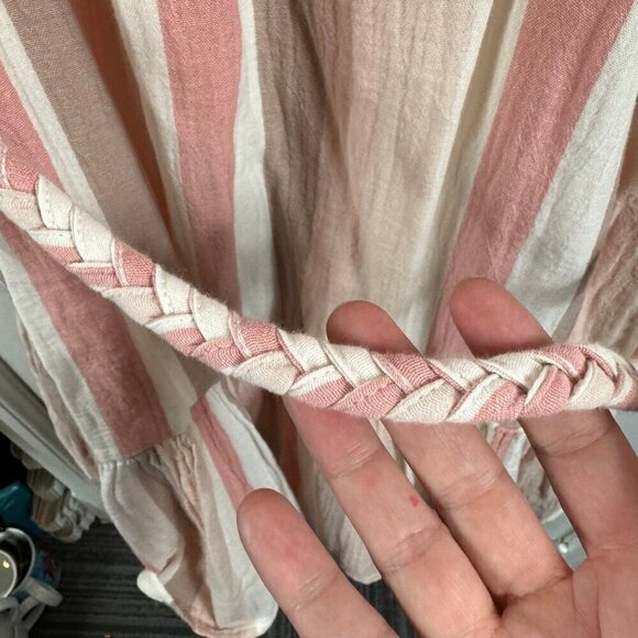Rails Becca Cheyanne Stripe Dress XS | Pink & Ivory Striped Cotton Sundress - Picture 12 of 12